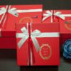 Red Gift Boxes Set of 3