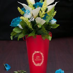 W9209red Red Cylinder Flower Box