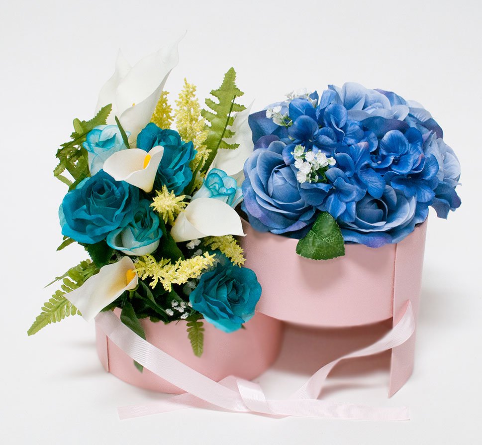 Pink Round Flower Box