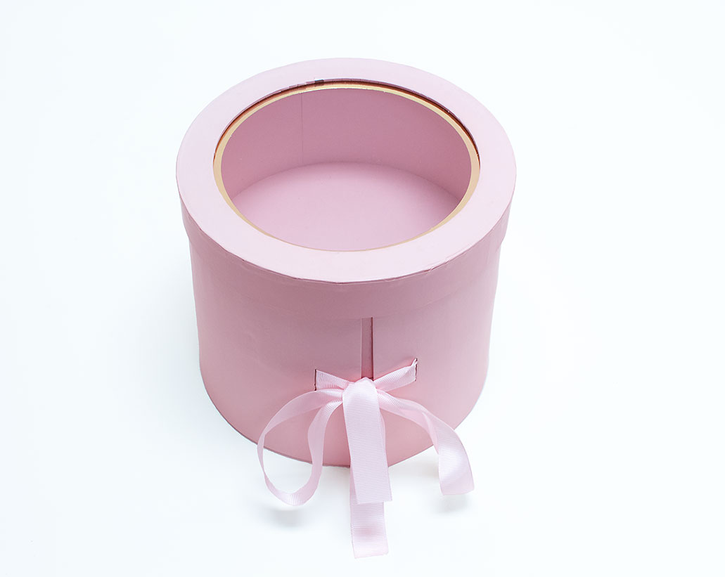 Pink Round Flower Box