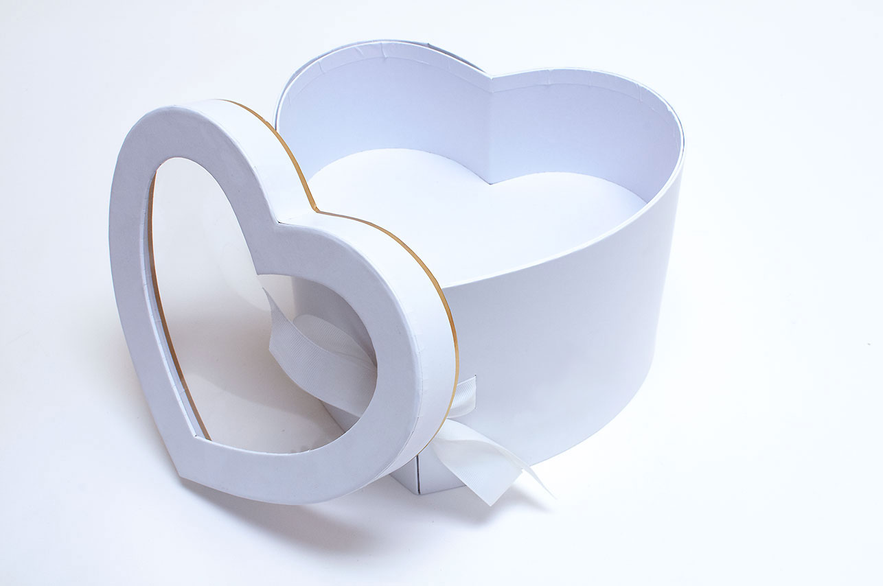 Two Tier Heart Shape Flower Box