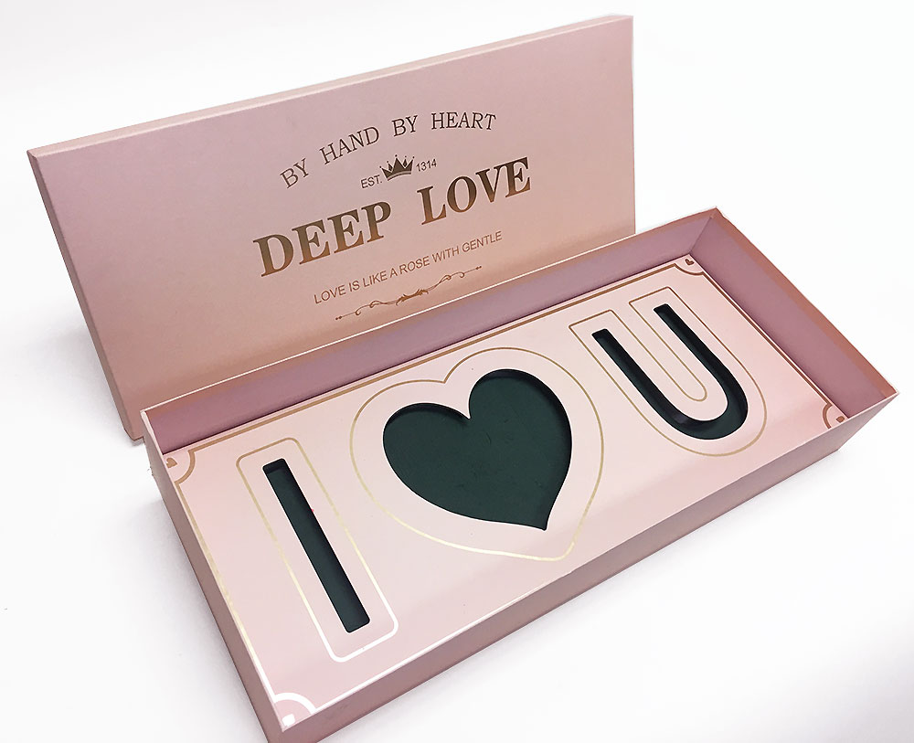 Pink I Love You Flower box Pink I Love you Flower Box