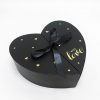 Black Valentine's Heart Shape Flower Box