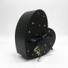 Black Nested Heart Shape Flower Box