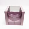Heart Shape Flower Box W7247-3 Pink PVC Square Flower Box