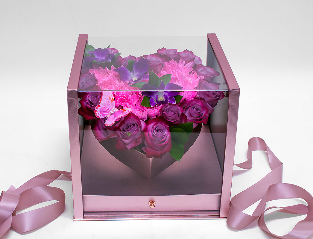 Acrylic Square Flower Box