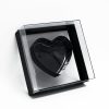 Black Transparent Square Heart Shape Flower Box