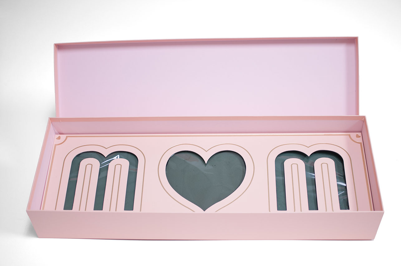 DLmompnk2 Love Mom Flower Box