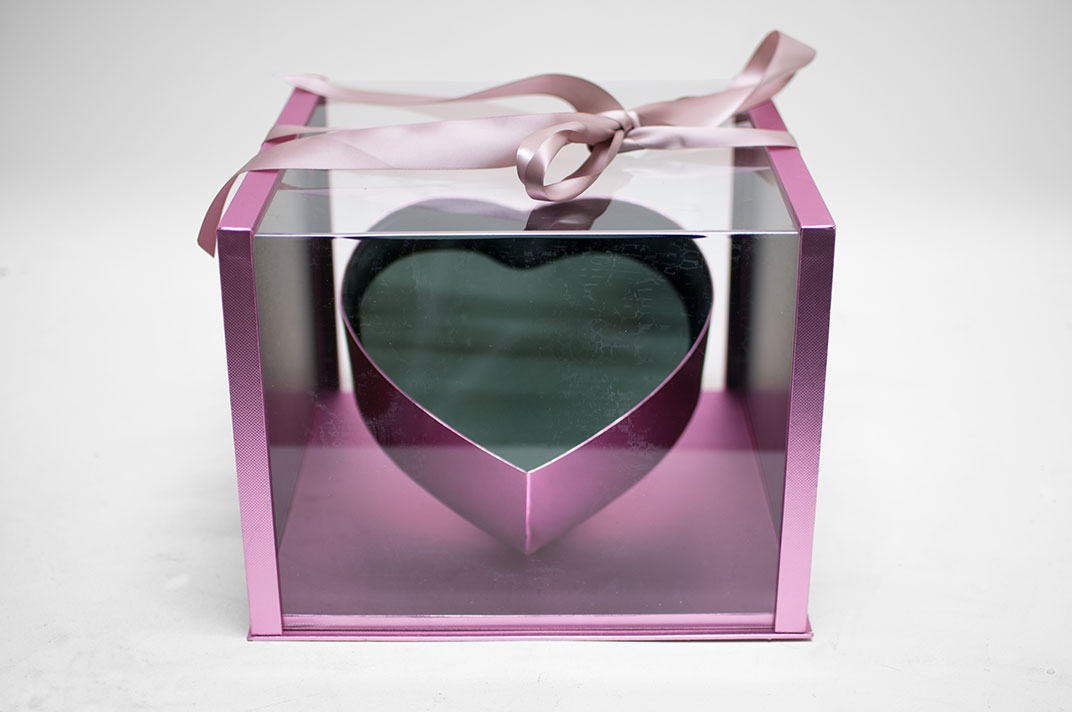 1021A-brosegold-web2 Rose Gold Acrylic Square Flower box