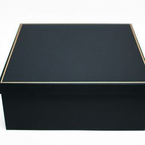 Big Black Square Shape Flower Box With Liner