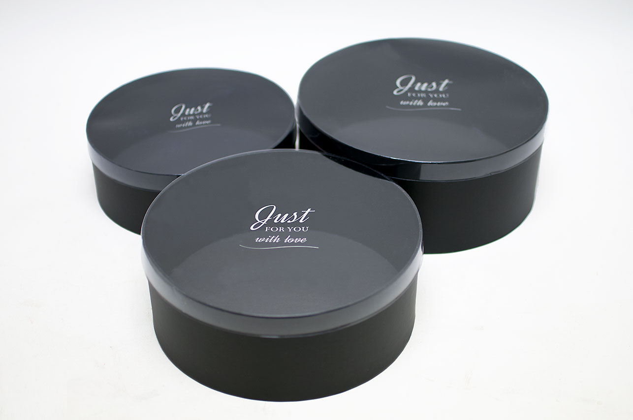 Black Round Shape flower boxes