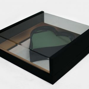 1125ABlk Acrylic Black Photo Frame Flower Box