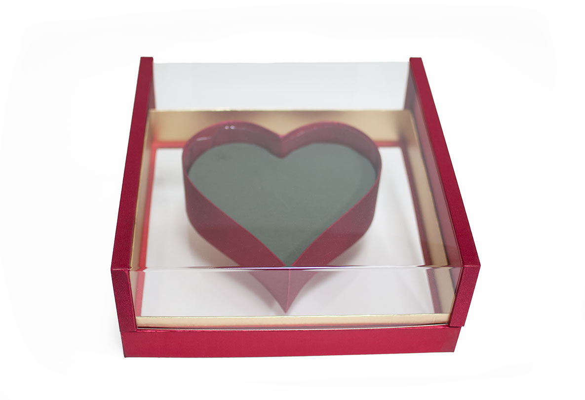 1125ARD Acrylic Red Photo Frame Flower Box