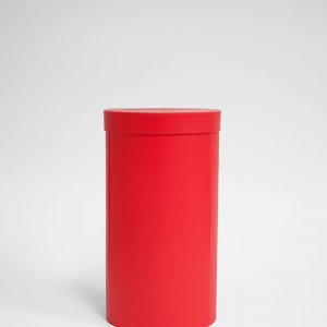 W7364 Red Round 3 Tiers Triple Layer Flower Box