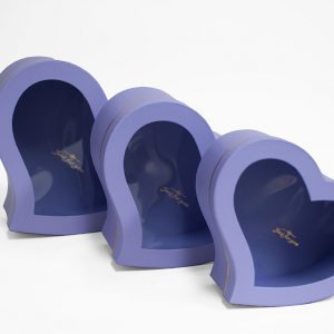 W9724Purple Purple Window Heart Shape Flower Box