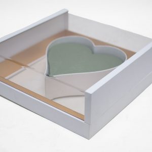 1125AWWT Acrylic White Photo Frame Flower Box