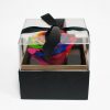 1131Ablk Mini Black Acrylic Square Flower Box