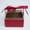 1131Ared Mini Red Acrylic Square Flower Box 1131Ared Mini Red Acrylic Square Flower Box