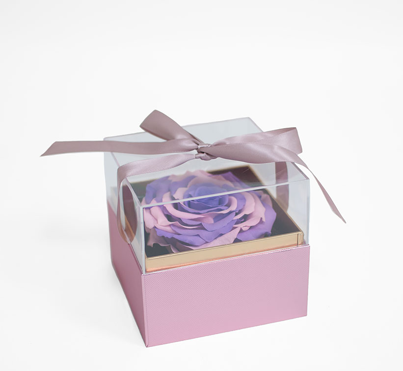 1131Arosegold Mini Rose Gold Acrylic Square Flower Box 1131Arosegold Mini Rose Gold Acrylic Square Flower Box