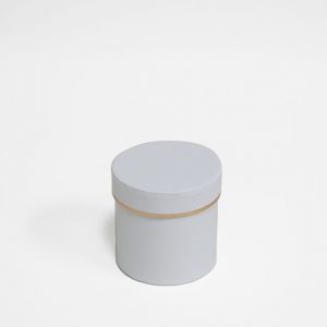 W7319wwt Mini Round Shape Flower Box White