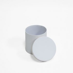 W7319wwt Mini Round Shape Flower Box White