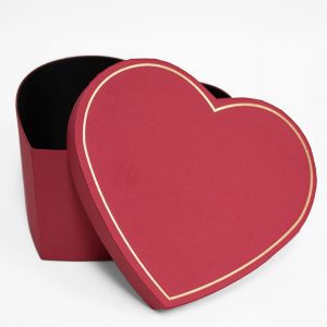 Small Red Heart Shape Flower Box
