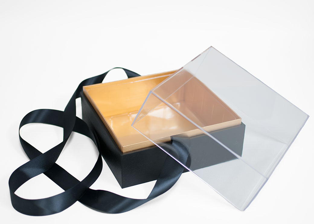 1132A Black Acrylic Square Flower Box 1132A Black Acrylic Square Flower Box