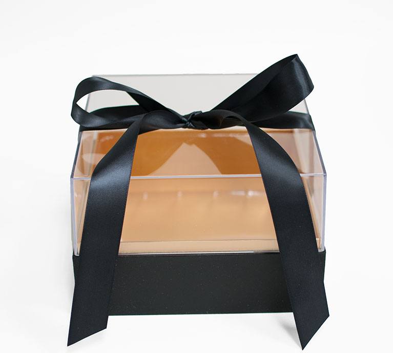 1132A Black Acrylic Square Flower Box 1132A Black Acrylic Square Flower Box