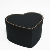 Small Black Heart Shape Flower Box Small Black Heart Shape Flower Box