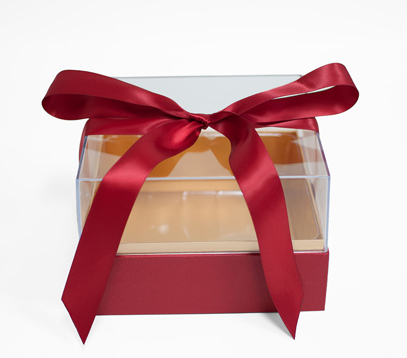 1132A Red Acrylic Square Flower Box 1132A Red Acrylic Square Flower Box