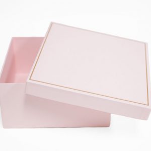 Small Pink Square Shape Flower Box